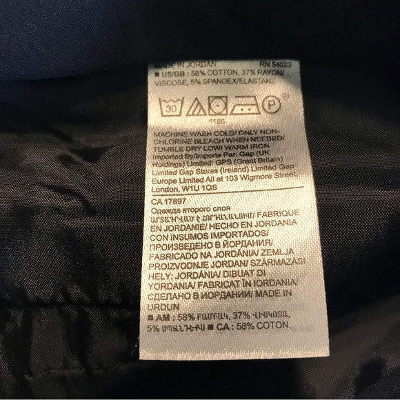 NWT Banana Republic Mid-rise Sloan Ankle Length Black Pants Size 8 $89. - Picture 8 of 9